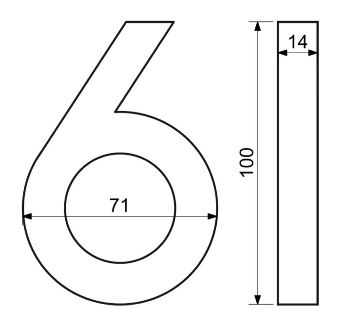 Hlinikové domovní číslo RN.100LV.6.AL.C.3D