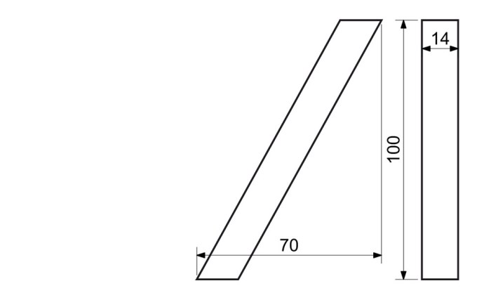 Hliníkové domovní lomítko RN.100LV./.AL.C.3D